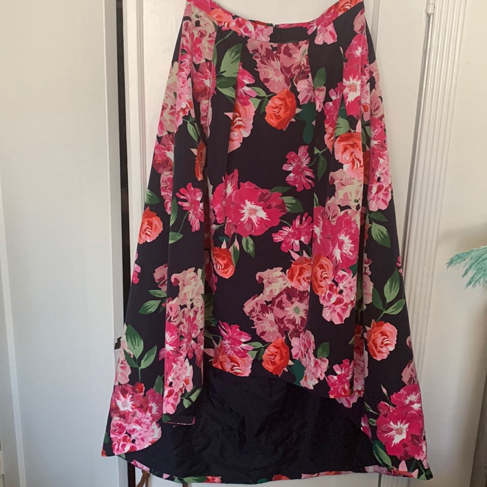 Nordstrom Eliza J Hi Low Floral Maxi Skirt